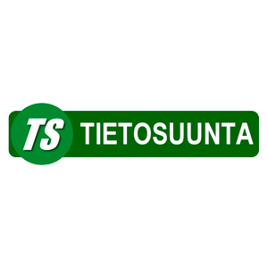 Vihreä Tietosuunta-logo valkoisella taustalla.