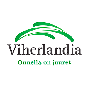 Viherlandian logo, jossa lukee Onnella on juuret.