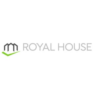 Royal House Oy:n logo valkoisella taustalla.